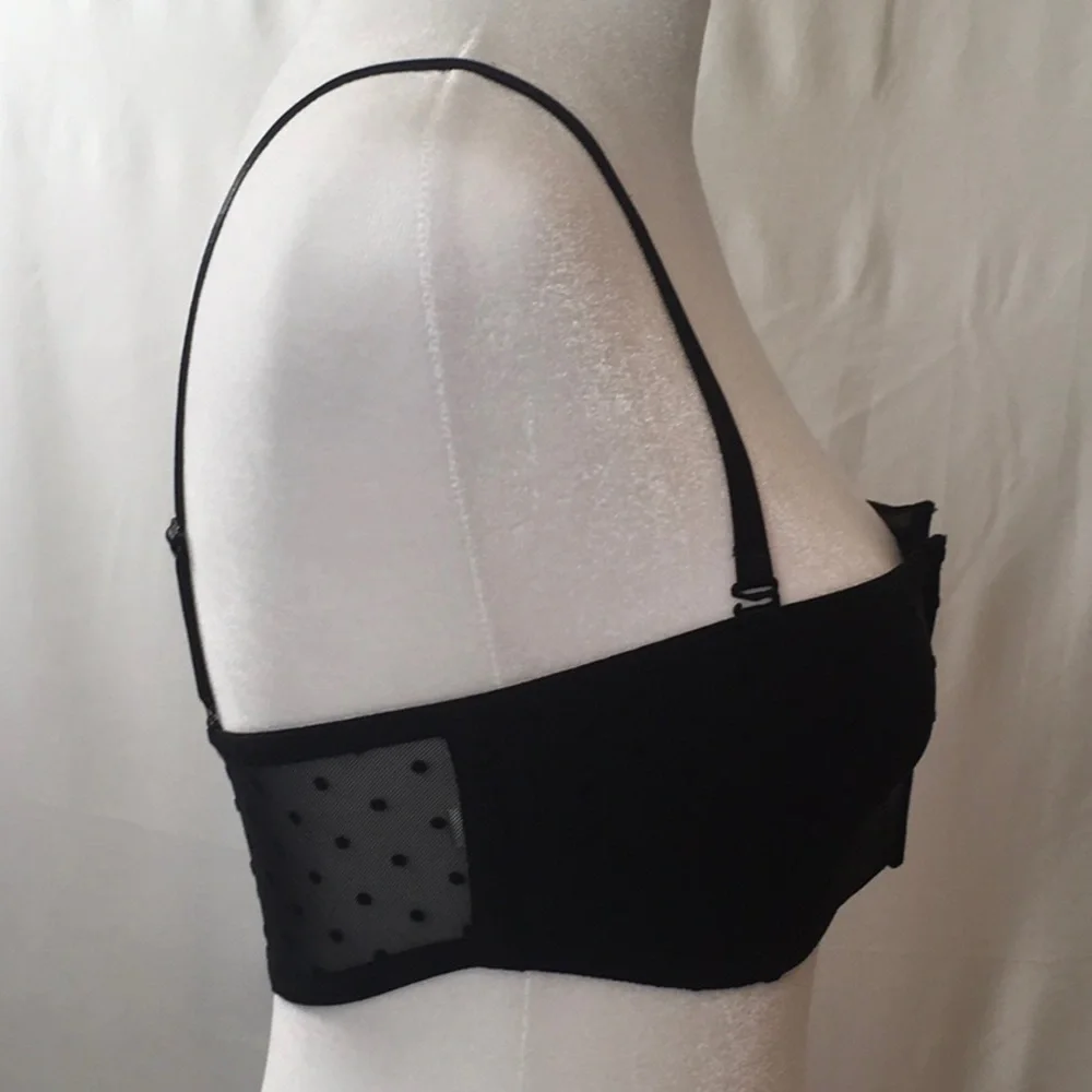 Free People Sierra Black Swiss Dot Bandeau - Picture 2 of 7